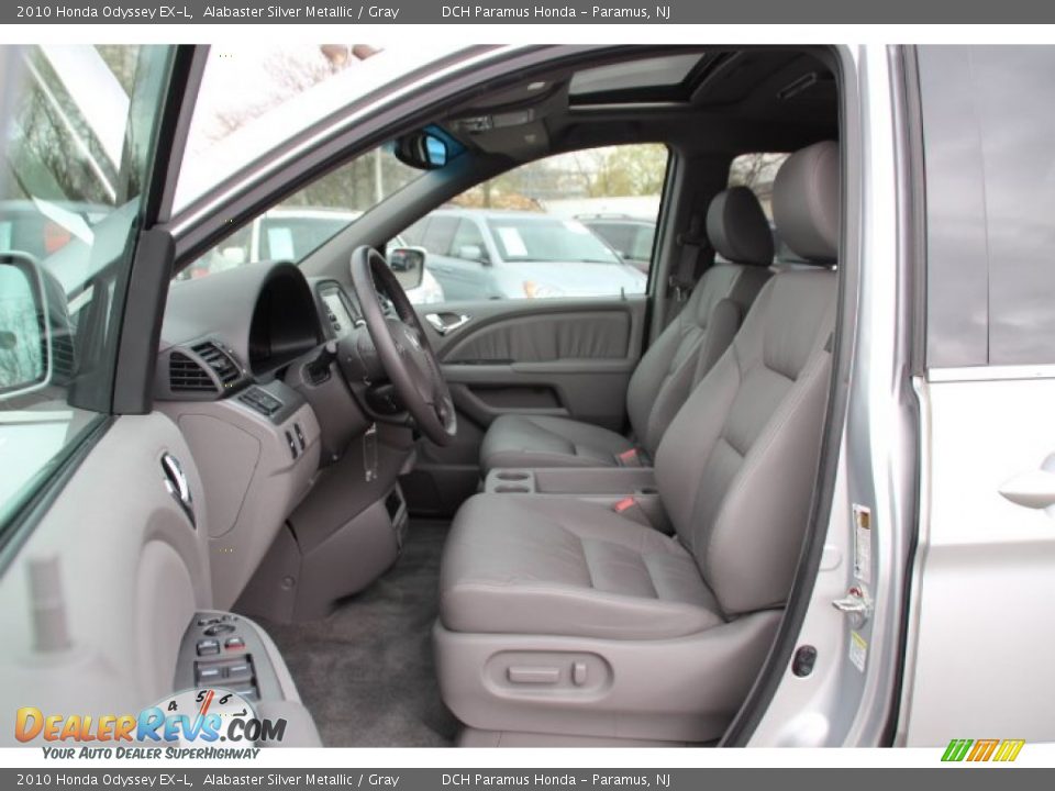 2010 Honda Odyssey EX-L Alabaster Silver Metallic / Gray Photo #11