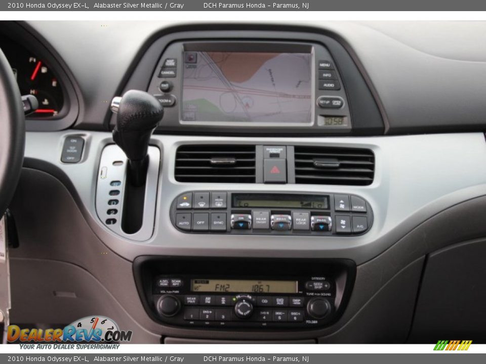 2010 Honda Odyssey EX-L Alabaster Silver Metallic / Gray Photo #13