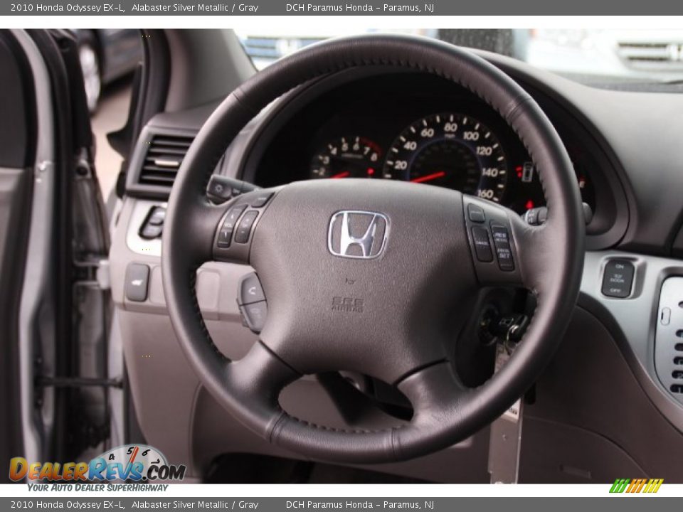 2010 Honda Odyssey EX-L Alabaster Silver Metallic / Gray Photo #15