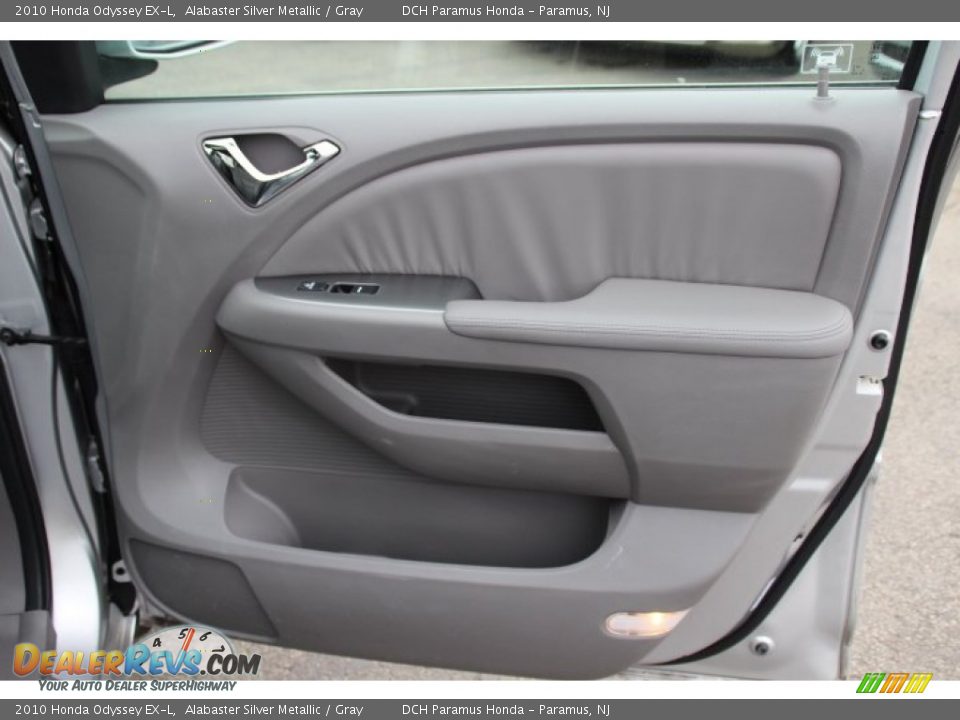 2010 Honda Odyssey EX-L Alabaster Silver Metallic / Gray Photo #22