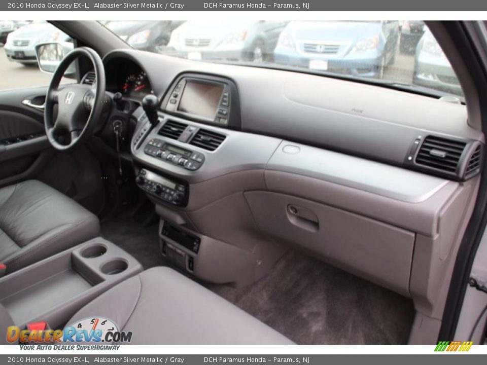 2010 Honda Odyssey EX-L Alabaster Silver Metallic / Gray Photo #23
