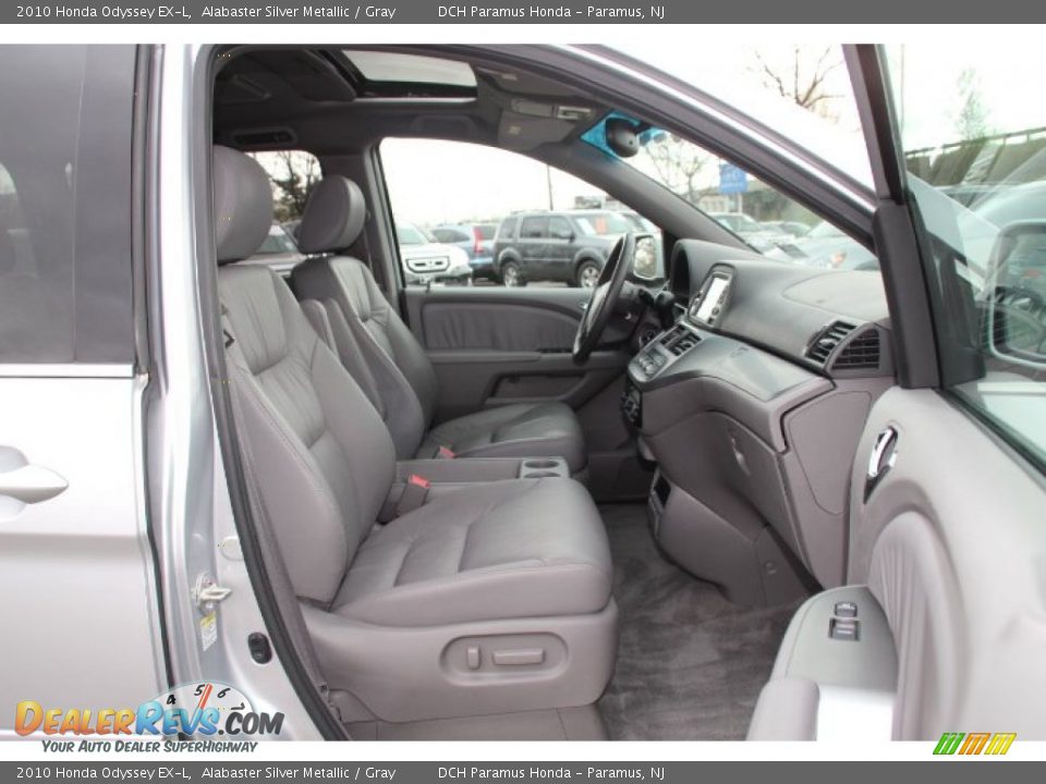 2010 Honda Odyssey EX-L Alabaster Silver Metallic / Gray Photo #24