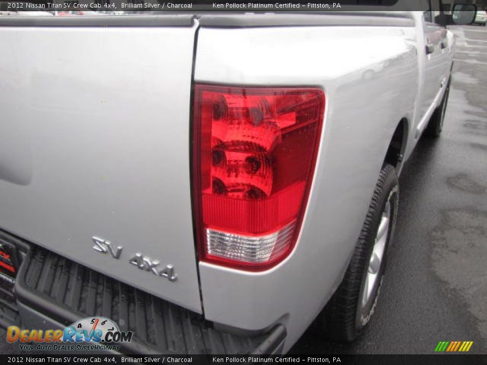 2012 Nissan Titan SV Crew Cab 4x4 Brilliant Silver / Charcoal Photo #11