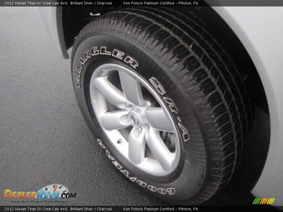 2012 Nissan Titan SV Crew Cab 4x4 Brilliant Silver / Charcoal Photo #13