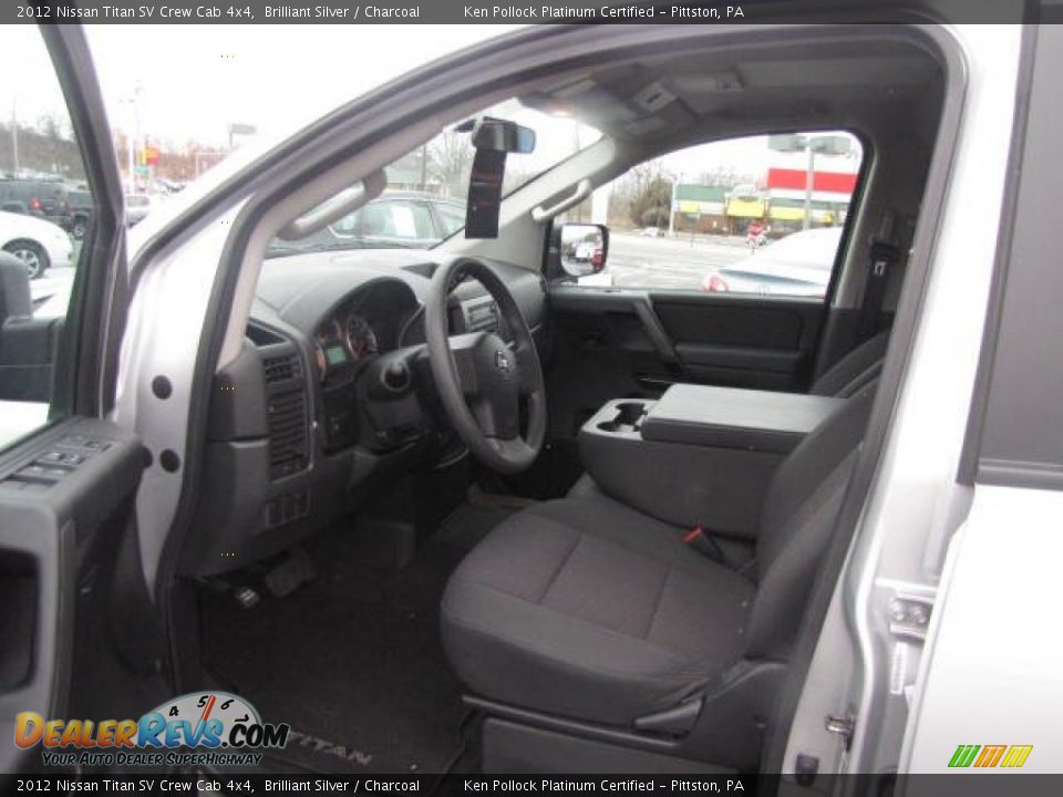 2012 Nissan Titan SV Crew Cab 4x4 Brilliant Silver / Charcoal Photo #17