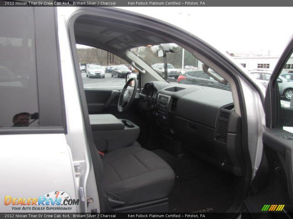 2012 Nissan Titan SV Crew Cab 4x4 Brilliant Silver / Charcoal Photo #19
