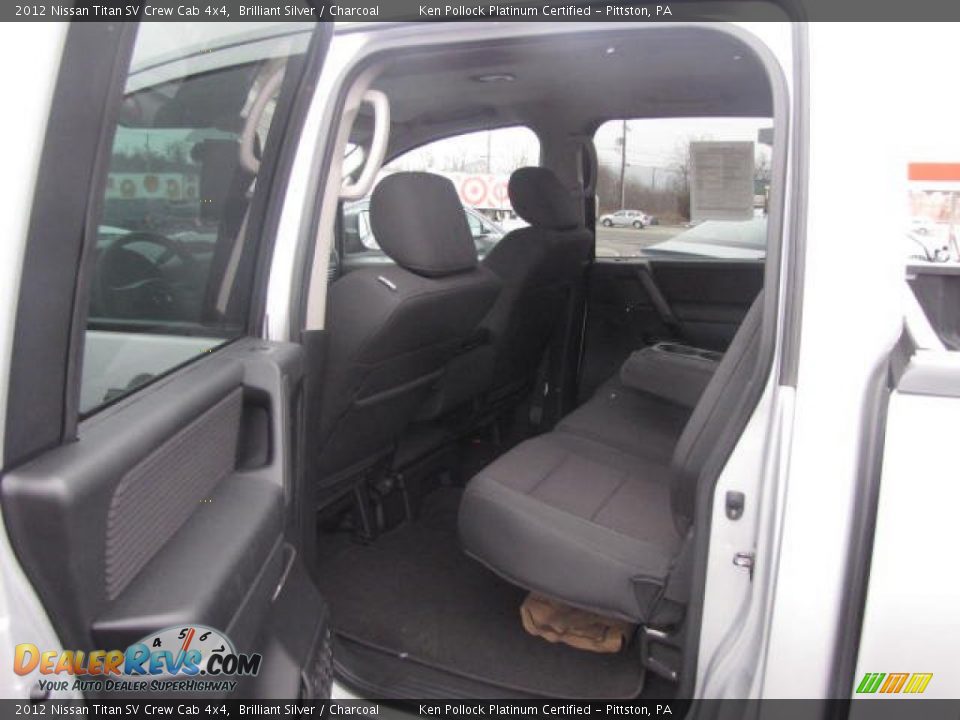 2012 Nissan Titan SV Crew Cab 4x4 Brilliant Silver / Charcoal Photo #21