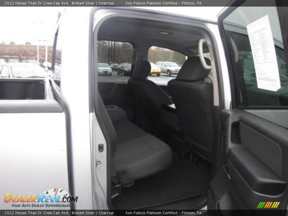 2012 Nissan Titan SV Crew Cab 4x4 Brilliant Silver / Charcoal Photo #23