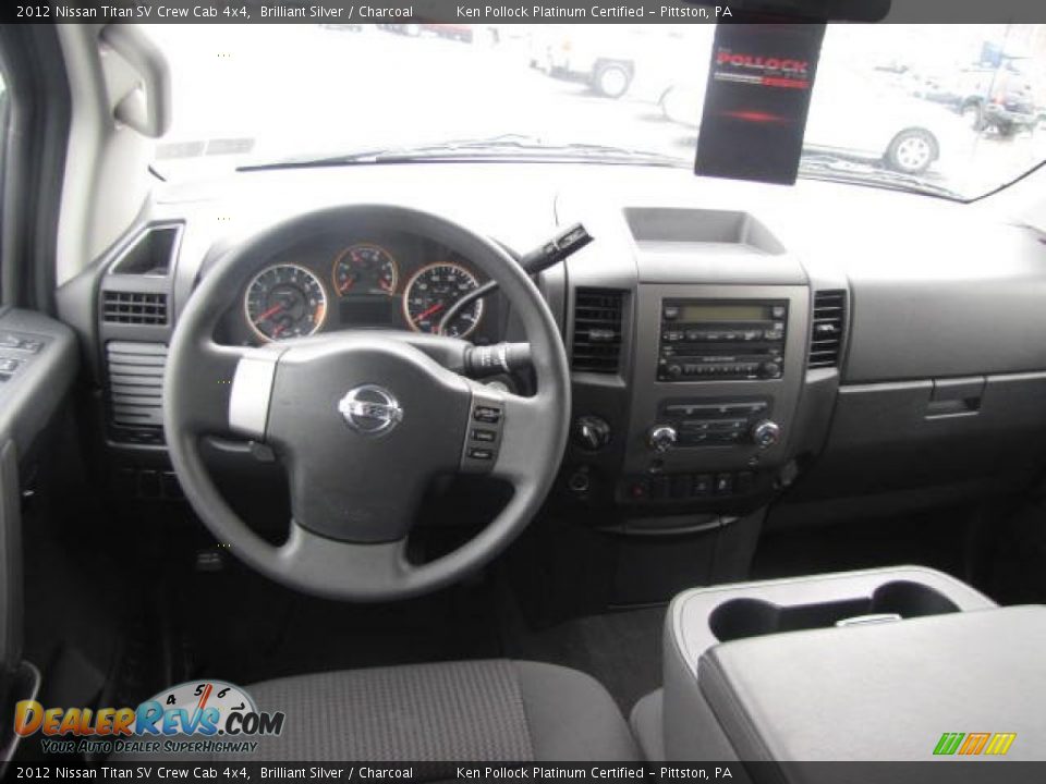 2012 Nissan Titan SV Crew Cab 4x4 Brilliant Silver / Charcoal Photo #25