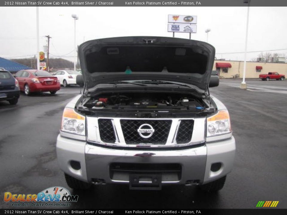 2012 Nissan Titan SV Crew Cab 4x4 Brilliant Silver / Charcoal Photo #27