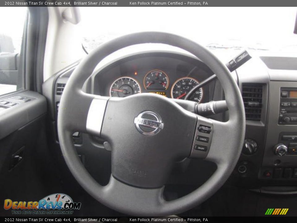 2012 Nissan Titan SV Crew Cab 4x4 Brilliant Silver / Charcoal Photo #29