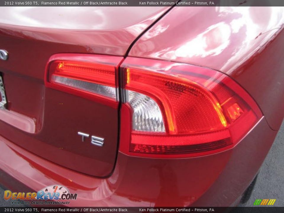2012 Volvo S60 T5 Flamenco Red Metallic / Off Black/Anthracite Black Photo #11