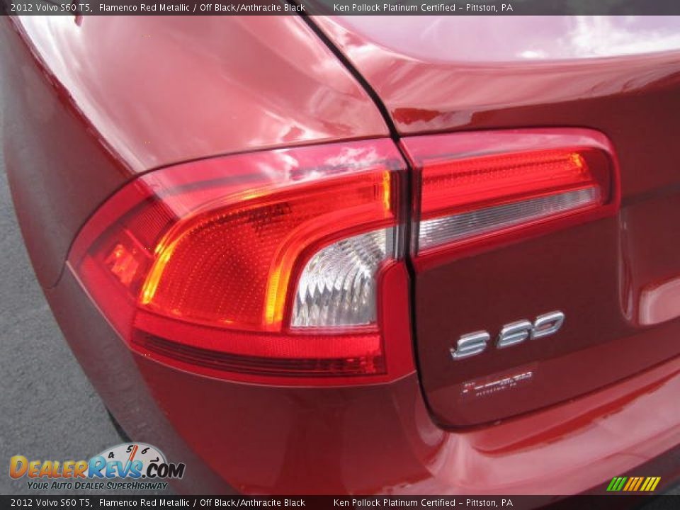 2012 Volvo S60 T5 Flamenco Red Metallic / Off Black/Anthracite Black Photo #12
