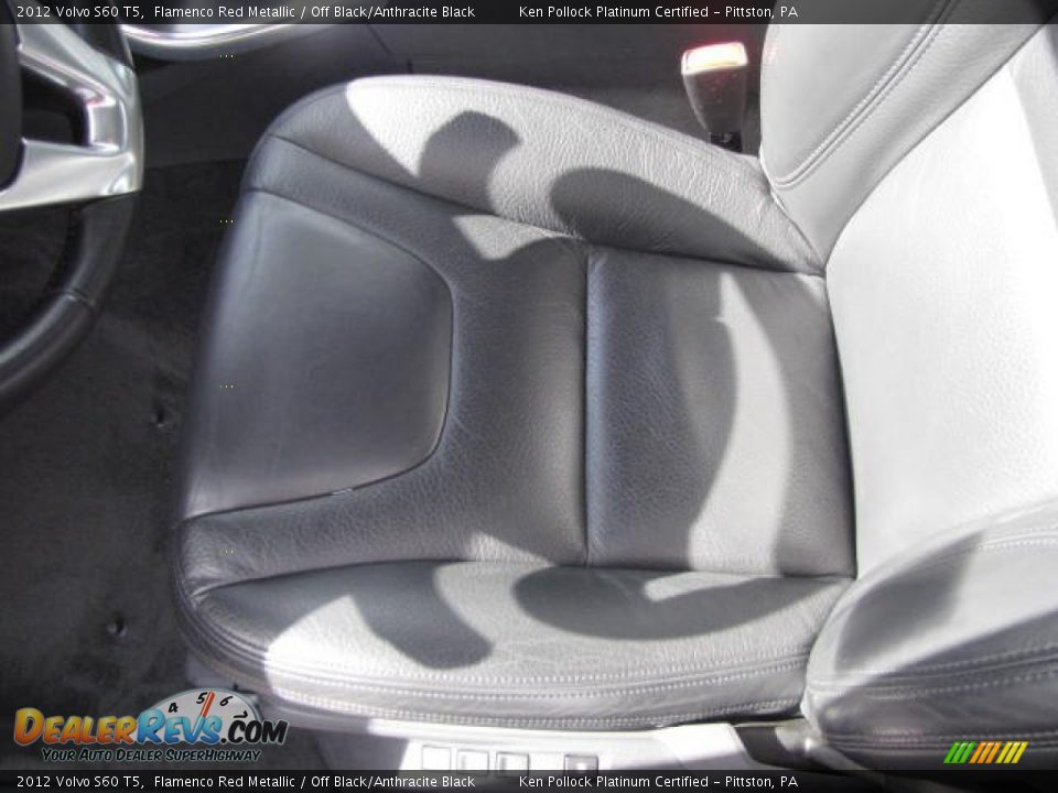 2012 Volvo S60 T5 Flamenco Red Metallic / Off Black/Anthracite Black Photo #18