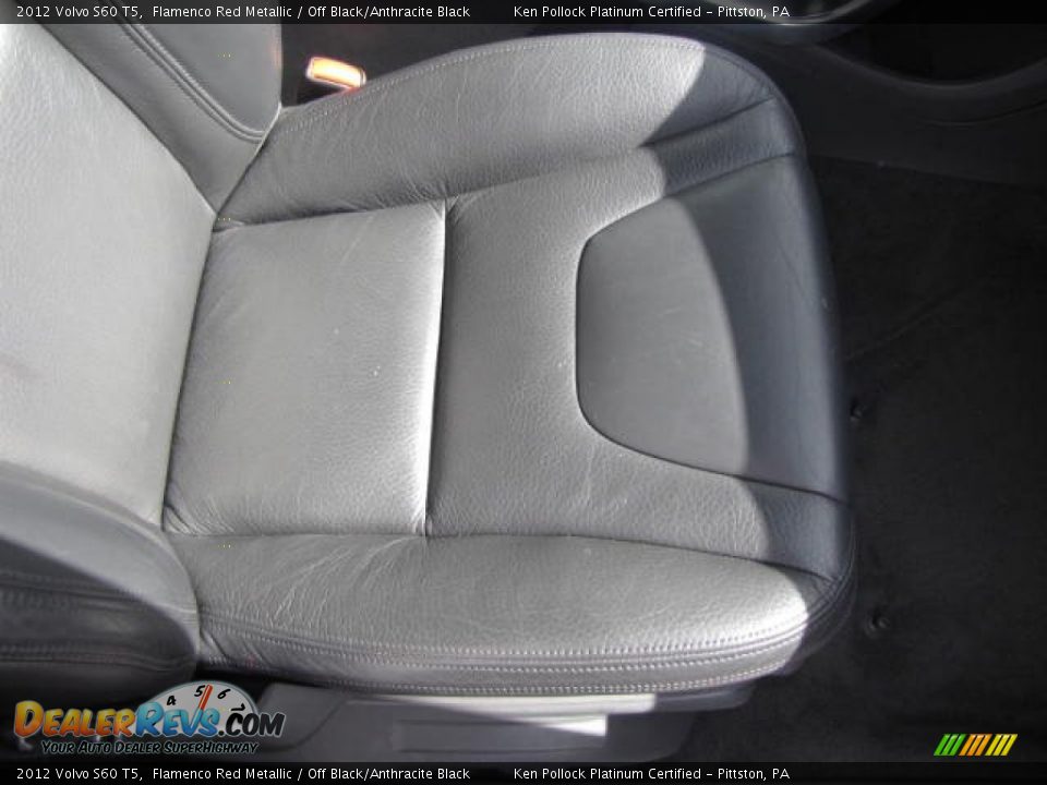 2012 Volvo S60 T5 Flamenco Red Metallic / Off Black/Anthracite Black Photo #20