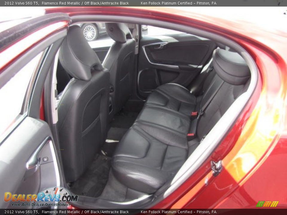 2012 Volvo S60 T5 Flamenco Red Metallic / Off Black/Anthracite Black Photo #21