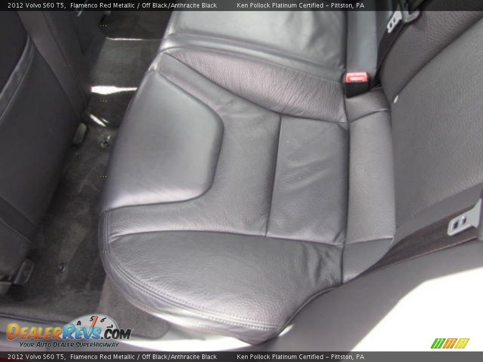 2012 Volvo S60 T5 Flamenco Red Metallic / Off Black/Anthracite Black Photo #22