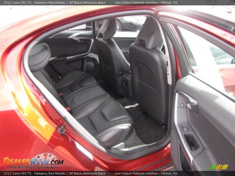2012 Volvo S60 T5 Flamenco Red Metallic / Off Black/Anthracite Black Photo #23