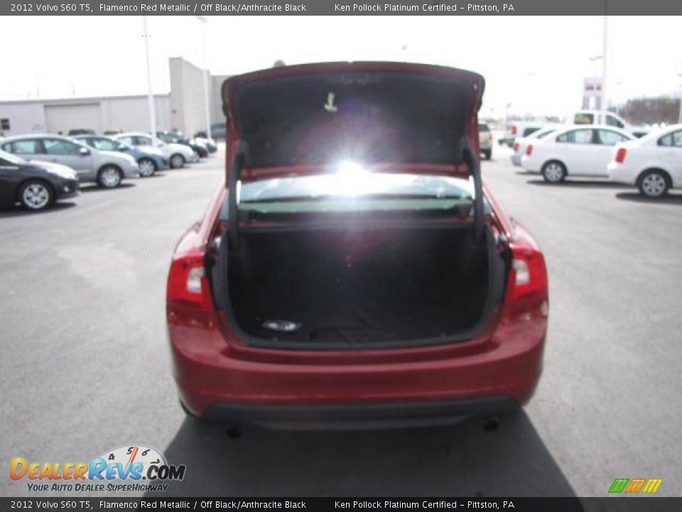 2012 Volvo S60 T5 Flamenco Red Metallic / Off Black/Anthracite Black Photo #28