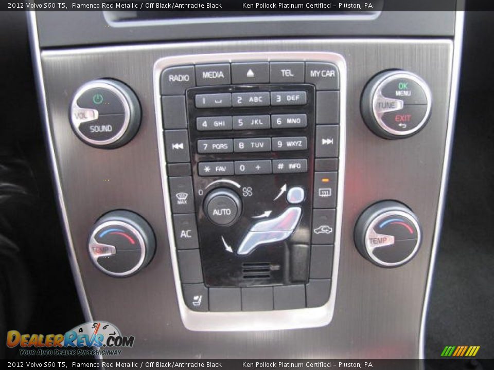 2012 Volvo S60 T5 Flamenco Red Metallic / Off Black/Anthracite Black Photo #31