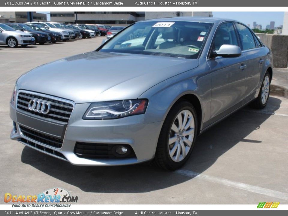 2011 Audi A4 2.0T Sedan Quartz Grey Metallic / Cardamom Beige Photo #3