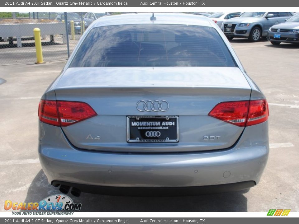 2011 Audi A4 2.0T Sedan Quartz Grey Metallic / Cardamom Beige Photo #8