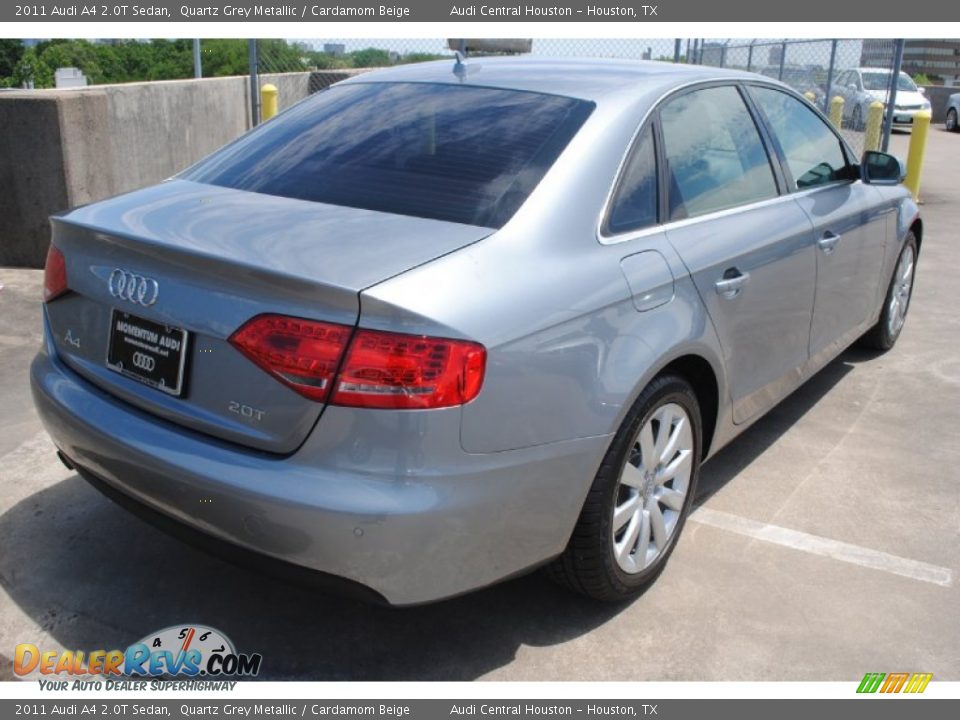 2011 Audi A4 2.0T Sedan Quartz Grey Metallic / Cardamom Beige Photo #9