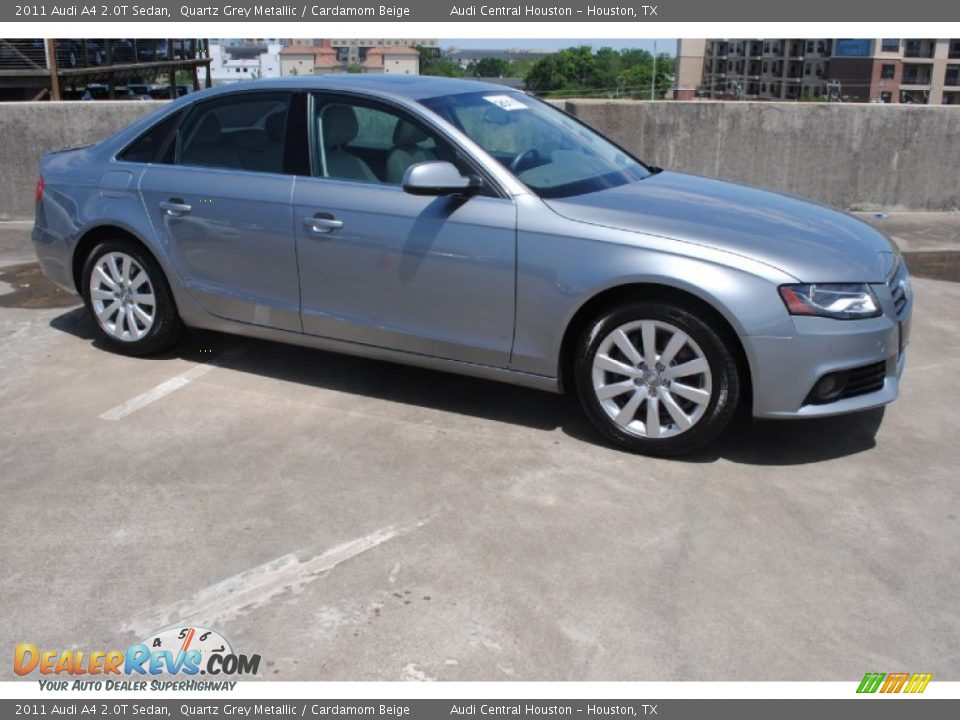 2011 Audi A4 2.0T Sedan Quartz Grey Metallic / Cardamom Beige Photo #12