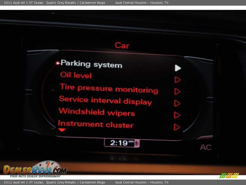 2011 Audi A4 2.0T Sedan Quartz Grey Metallic / Cardamom Beige Photo #27