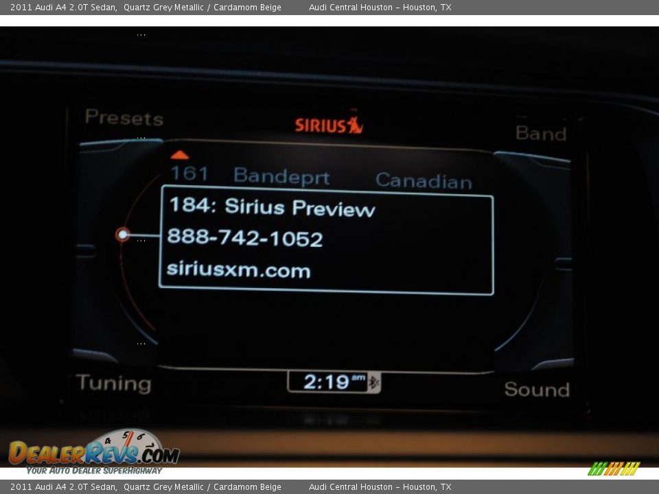 2011 Audi A4 2.0T Sedan Quartz Grey Metallic / Cardamom Beige Photo #29