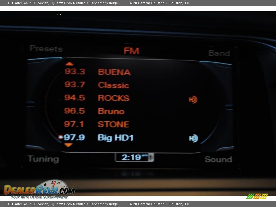 2011 Audi A4 2.0T Sedan Quartz Grey Metallic / Cardamom Beige Photo #30