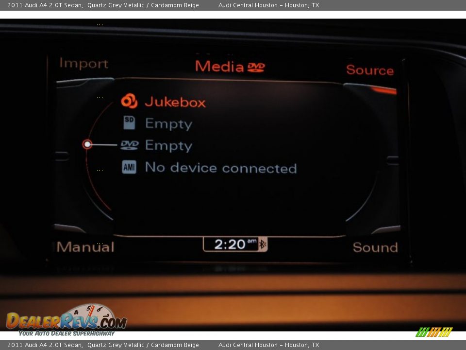 2011 Audi A4 2.0T Sedan Quartz Grey Metallic / Cardamom Beige Photo #31