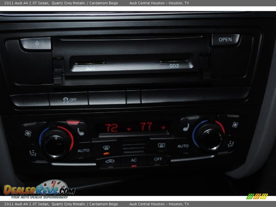 2011 Audi A4 2.0T Sedan Quartz Grey Metallic / Cardamom Beige Photo #32