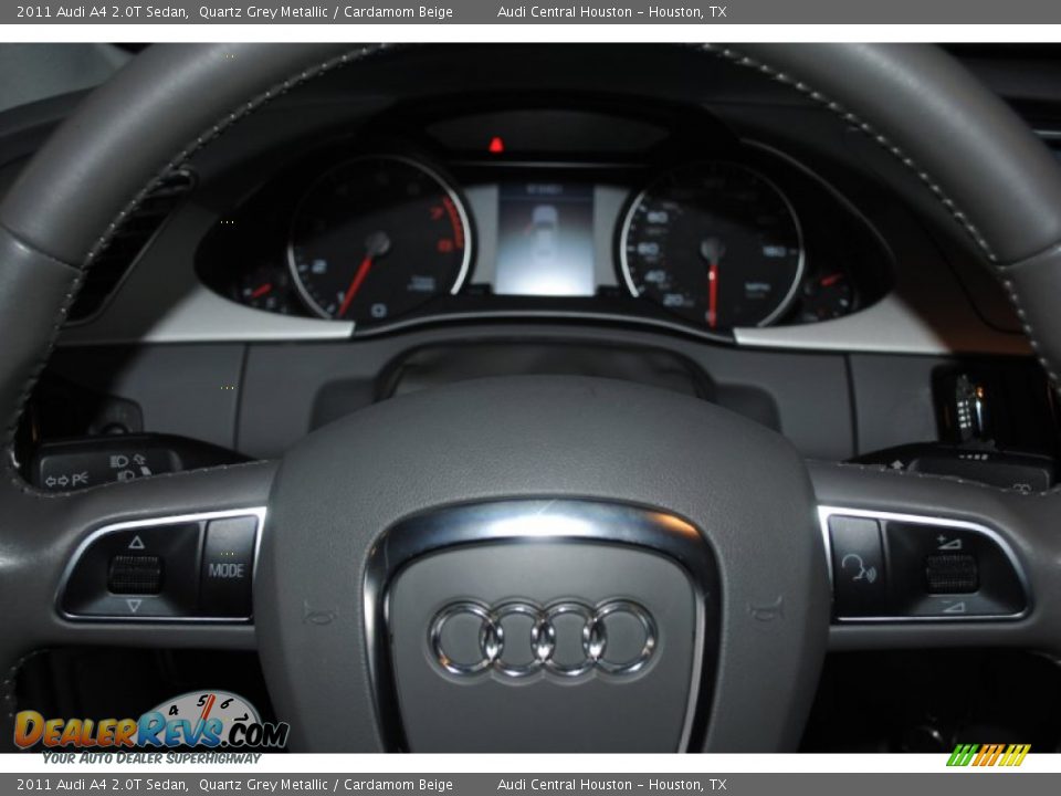 2011 Audi A4 2.0T Sedan Quartz Grey Metallic / Cardamom Beige Photo #36
