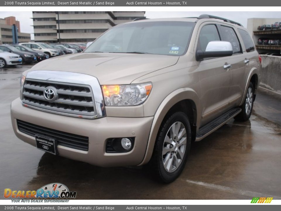 2008 Toyota Sequoia Limited Desert Sand Metallic / Sand Beige Photo #3