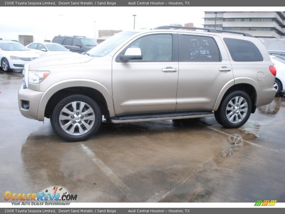 2008 Toyota Sequoia Limited Desert Sand Metallic / Sand Beige Photo #4