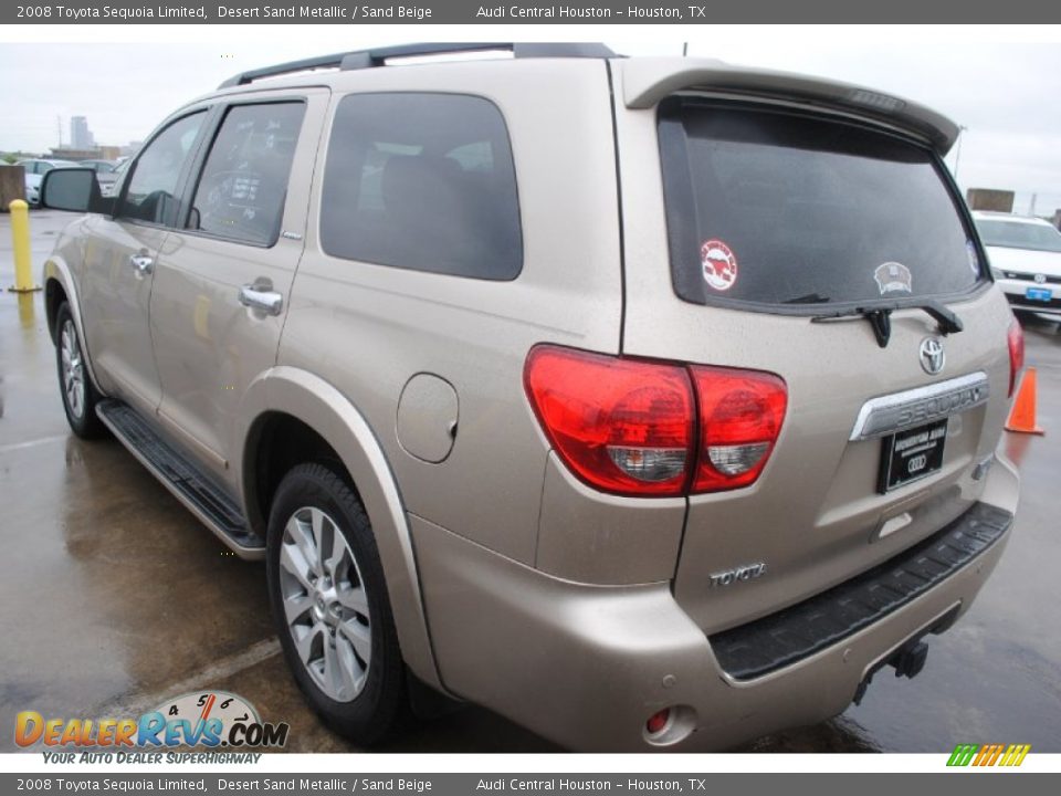 2008 Toyota Sequoia Limited Desert Sand Metallic / Sand Beige Photo #5