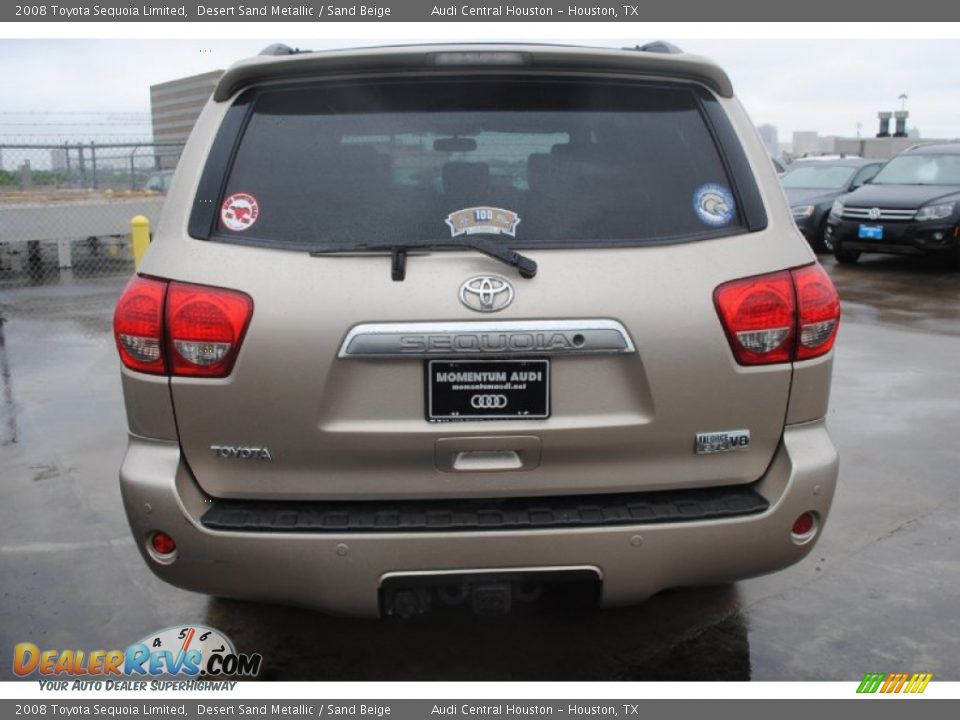2008 Toyota Sequoia Limited Desert Sand Metallic / Sand Beige Photo #6