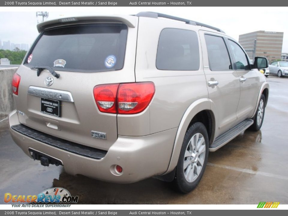 2008 Toyota Sequoia Limited Desert Sand Metallic / Sand Beige Photo #7