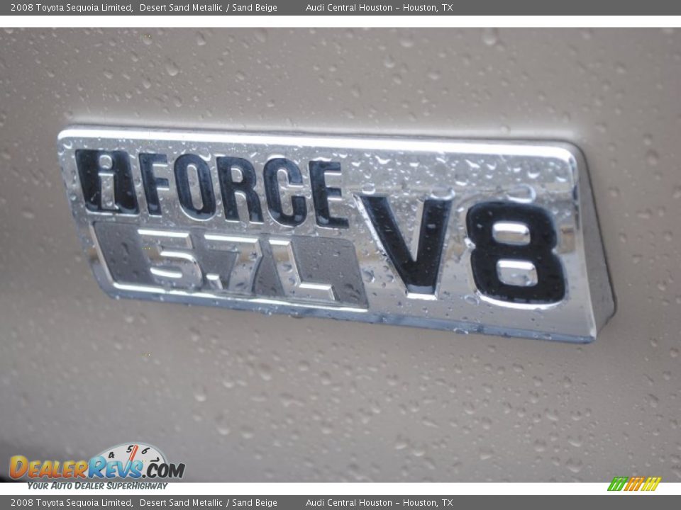 2008 Toyota Sequoia Limited Desert Sand Metallic / Sand Beige Photo #8