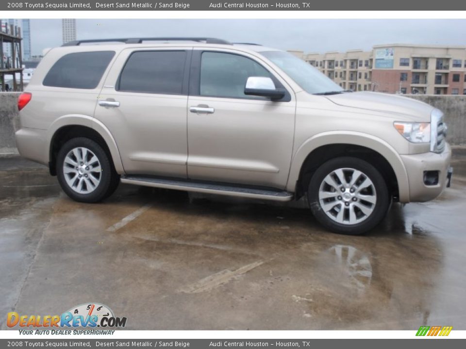 2008 Toyota Sequoia Limited Desert Sand Metallic / Sand Beige Photo #10