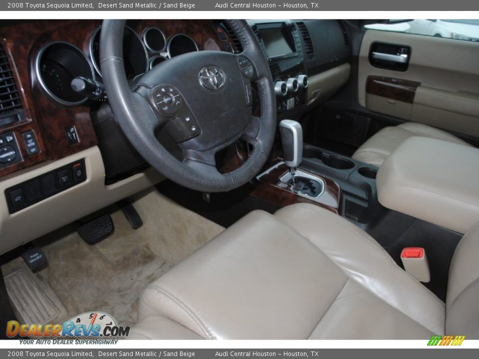 2008 Toyota Sequoia Limited Desert Sand Metallic / Sand Beige Photo #15