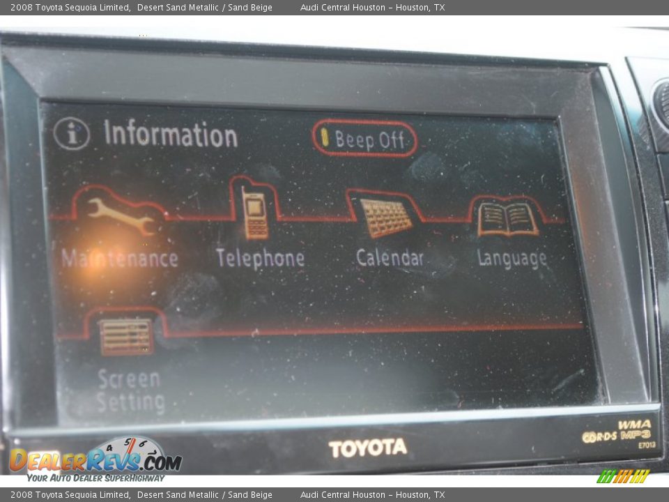 2008 Toyota Sequoia Limited Desert Sand Metallic / Sand Beige Photo #25