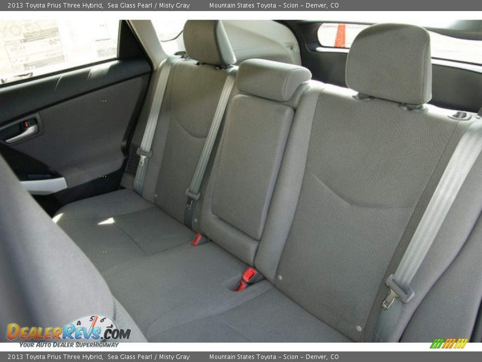 2013 Toyota Prius Three Hybrid Sea Glass Pearl / Misty Gray Photo #7