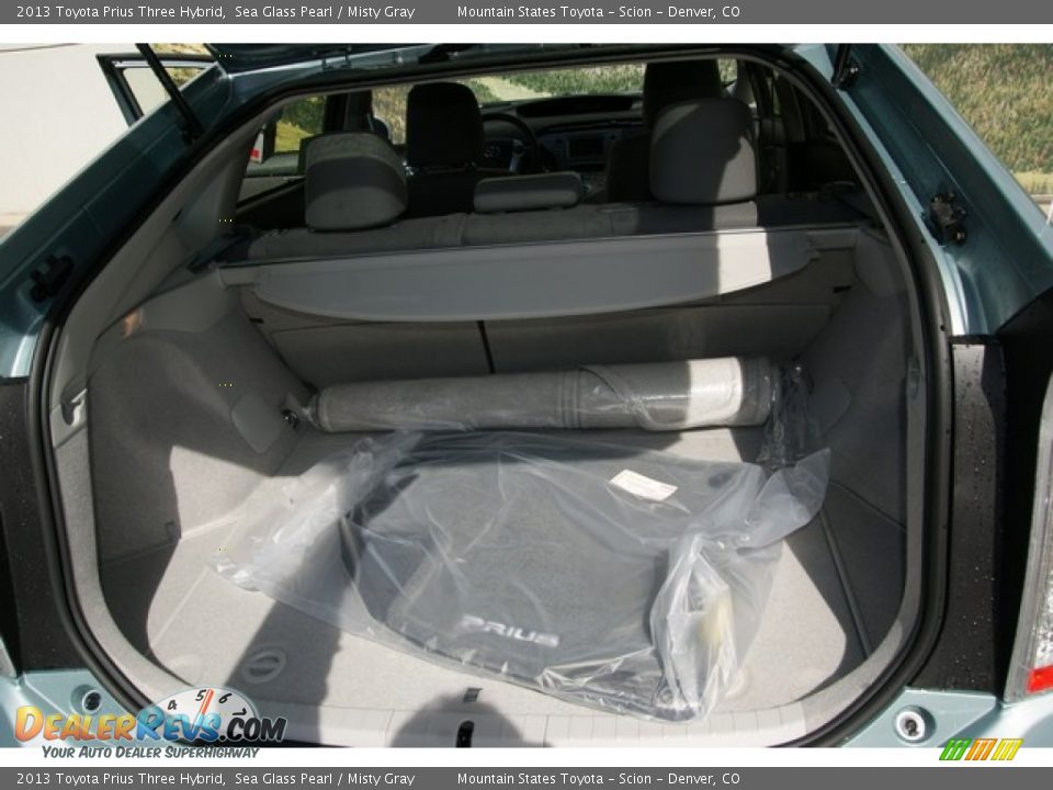 2013 Toyota Prius Three Hybrid Sea Glass Pearl / Misty Gray Photo #8