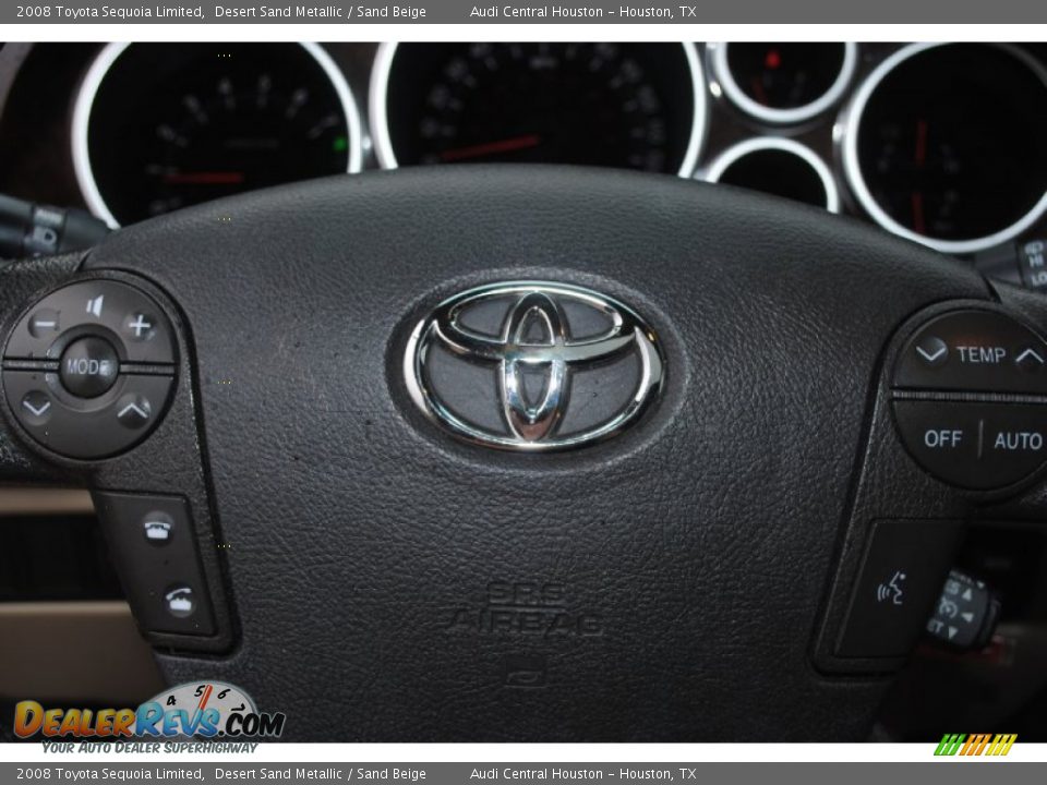 2008 Toyota Sequoia Limited Desert Sand Metallic / Sand Beige Photo #28