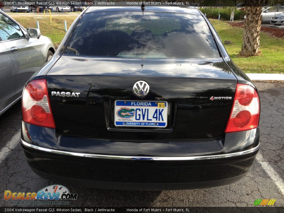 2004 Volkswagen Passat GLS 4Motion Sedan Black / Anthracite Photo #3