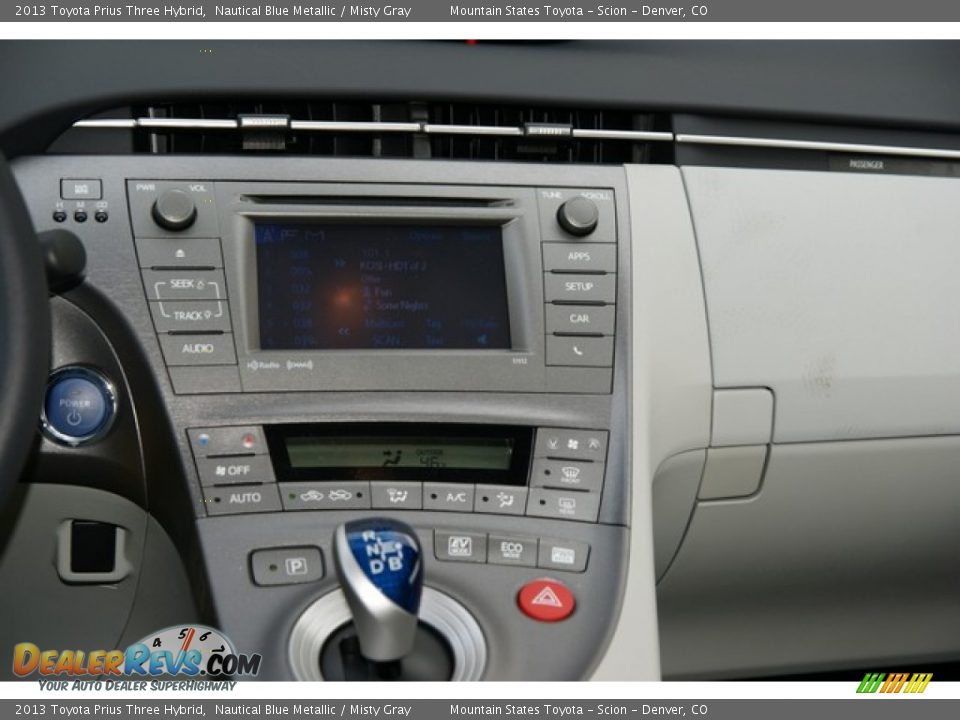 2013 Toyota Prius Three Hybrid Nautical Blue Metallic / Misty Gray Photo #6