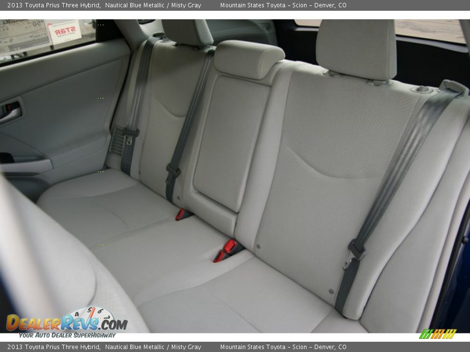 2013 Toyota Prius Three Hybrid Nautical Blue Metallic / Misty Gray Photo #7