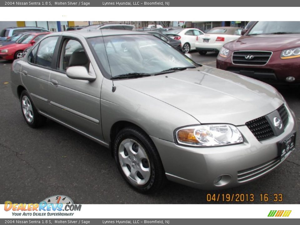 2004 Nissan Sentra 1.8 S Molten Silver / Sage Photo #2